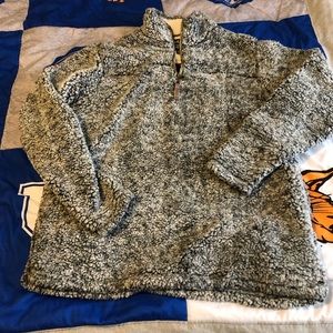 Gray Sherpa Pullover